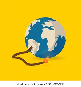 world boom. save earth.