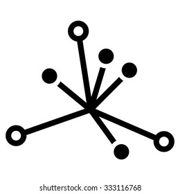 World Boom vector icon. Style is flat black symbol, rounded angles, white background.