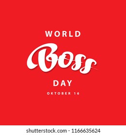 World Boss Day Vector Template Design Illustration