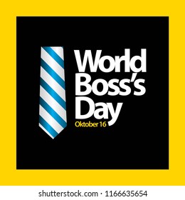 World Boss's Day Vector Template Design Illustration