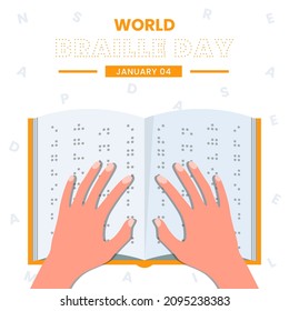 world braille background design template. vector illustration.