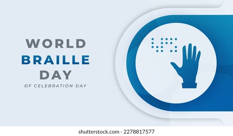 World Braille Day Celebration Vector Design Illustration for Background, Poster, Banner, Advertising, Greeting Card