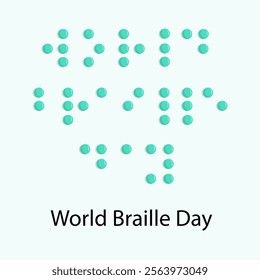 World Braille Day commemorative poster