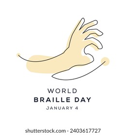 World Braille Day, held on 1 January.