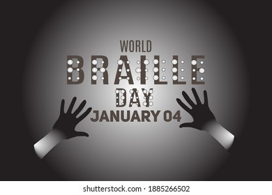 World Braille Day Vector Illustration. Suitable for greeting card poster and banner