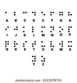 World Braille Day Vector Illustration Braille Day 4th January Education Icon