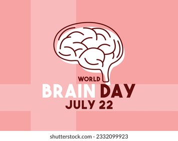 World Brain Day. July 22. Eps 10.