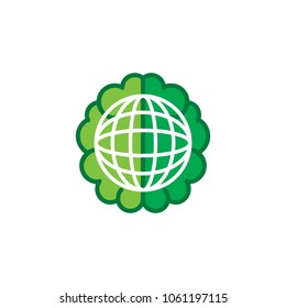 World Brain Logo Icon Design