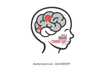 World Brain Tumor Day. background, banner, card, poster, template. Vector illustration.