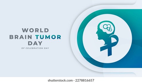 World Brain Tumor Day Celebración del Vector Diseño Ilustración para fondo, afiche, cartel, publicidad, tarjeta de saludo