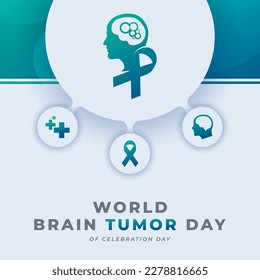 World Brain Tumor Day Celebration Vector Design Illustration for Background, Poster, Banner, Advertising, Greeting Card