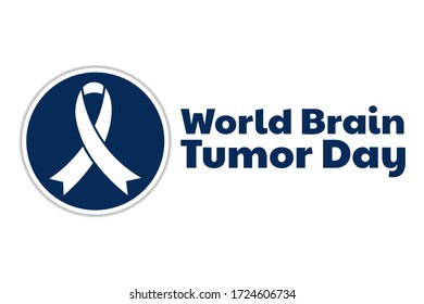 World Brain Tumor Day concept. June 8. Template for background, banner, card, poster with text inscription. Vector EPS10 illustration