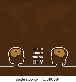 World Brain Tumor Day Vector Illustration. Suitable for greeting card, poster and banner.