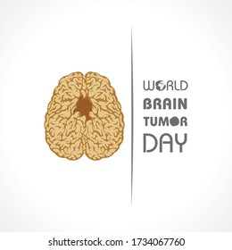 World Brain Tumor Day Vector Illustration. Suitable for greeting card, poster and banner.