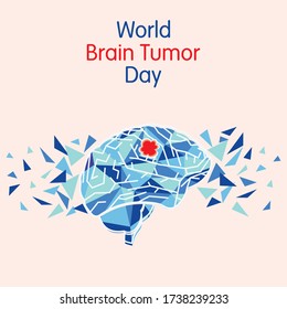 World Brain Tumor Day Vector Illustration. use for greeting card, poster and banner.