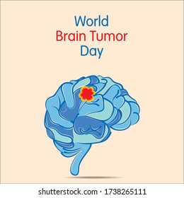 World Brain Tumor Day Vector Illustration. use for greeting card, poster and banner.