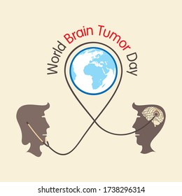 World Brain Tumor Day Vector Illustration. use for greeting card, poster and banner.