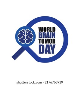 World Brain Tumor Day Vector design with ribbon symbol illustration
