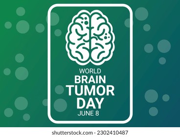 World Brain Tumor Day Vector illustration. June 8. Suitable for greeting card, poster and banner