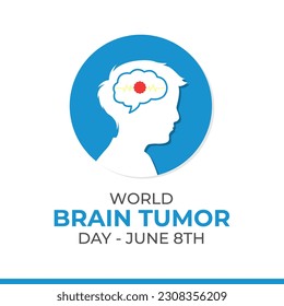 World Brain Tumor Day Vector Illustration fpr poster, banner, card, etc