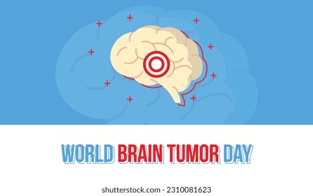 World Brain Tumor Day Vector Illustration. use for greeting card, poster and banner for printing