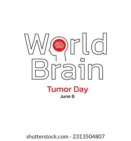 Ilustración de vectores del Día Mundial del Tumor del Cerebro
