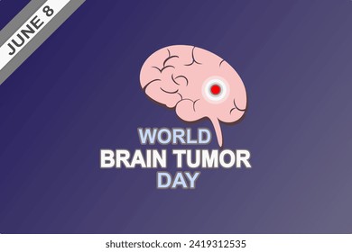 World Brain Tumor Day Vector Illustration. use for greeting card, poster and banner.vector