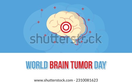 World Brain Tumor Day Vector Illustration. use for greeting card, poster and banner for printing
