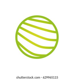 World brand logo green vector sphere