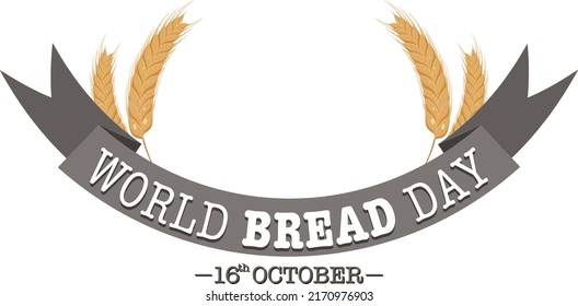 World bread day banner design illustration