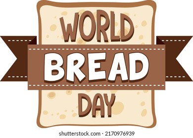 World bread day banner design illustration