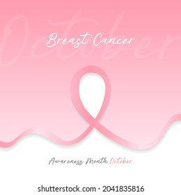 world breast cancer awareness month in october concept design vector illustration