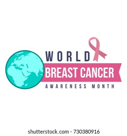 World breast cancer day background