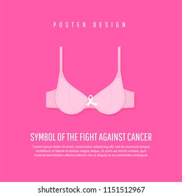 World Breast Cancer Day concept. Vector Illustration.  Mammography
