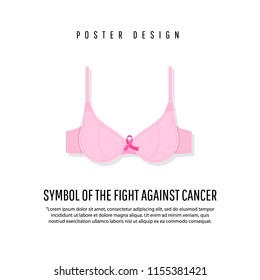 World Breast Cancer Day concept. Vector Illustration.  Mammography