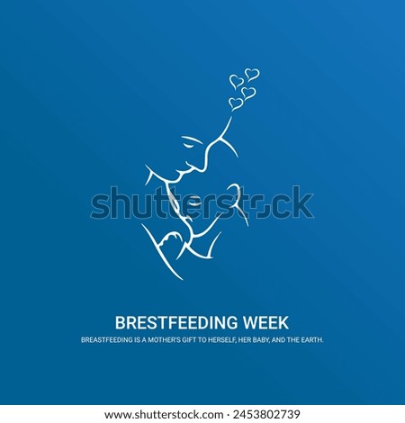 World Breast feeding Week creative vector illustration