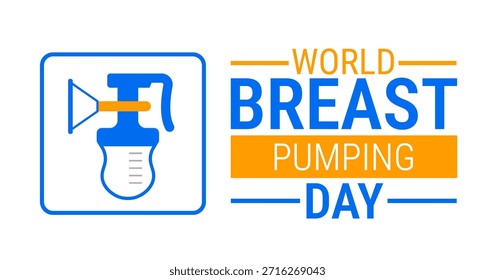 World breast pumping day background, banner, card or poster design template is observed every year during January, to raise awareness about the mission. Vector illustration.