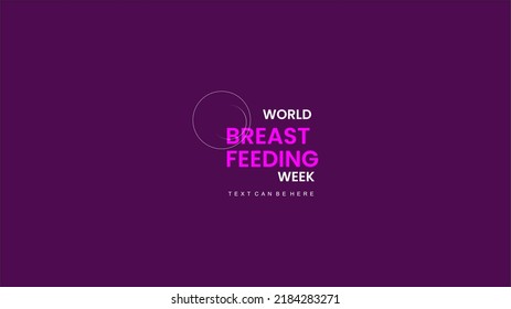 World Breastfeeding Week - Logo Vector Artwork - Monogram