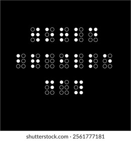 World brille day in braille alphabet