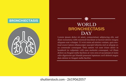 
World Bronchiectasis Day dwsign vector images 