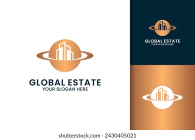 world building creative for smart world logo design