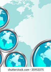 World Business Background - with area for copy space