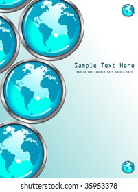 World Business Background - with area for copy space