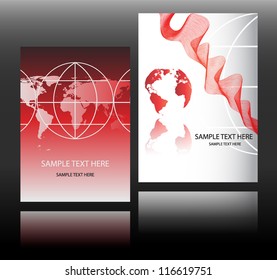 world business card paper in modern design
