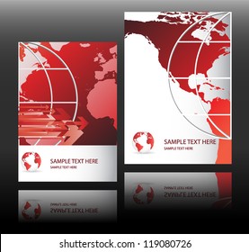 world business card paper in modern design