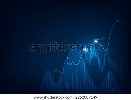 World business graph or chart stock market or forex trading graph in graphic concept suitable for financial investment or Economic trends business,graph candlestick, Abstract technology background.