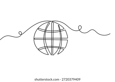 World business icon continuous