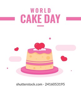 World Cake Day Vector Design Illustration