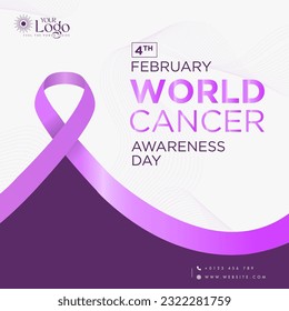 World Cancer Awareness day, Vector Illustration
