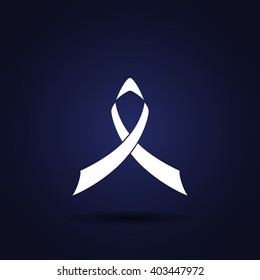 World cancer awareness symbol stock vector illustration